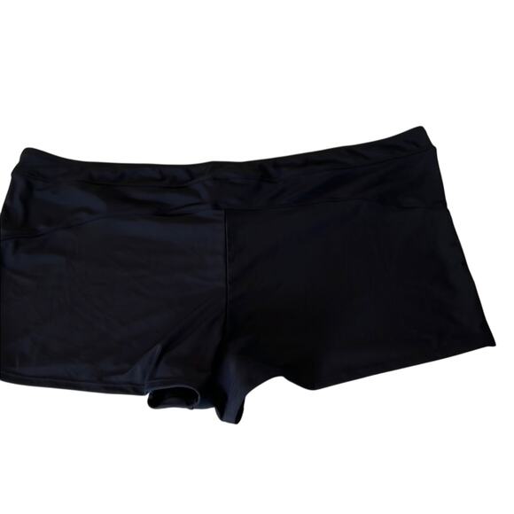 Black Swim Shorts Woman’s 3X 24W-26W Time and Tru Summer Travel - Picture 4 of 9